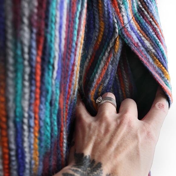 Women's Multicolored Habitat Clothes To Live In Button Up Jacket - Size Small - Picture 9 of 10